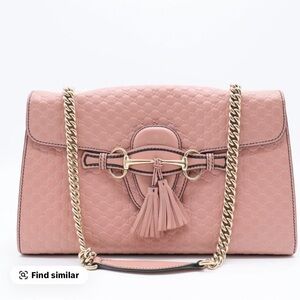 Gucci Pink Medium Microguccissima Emily Bag